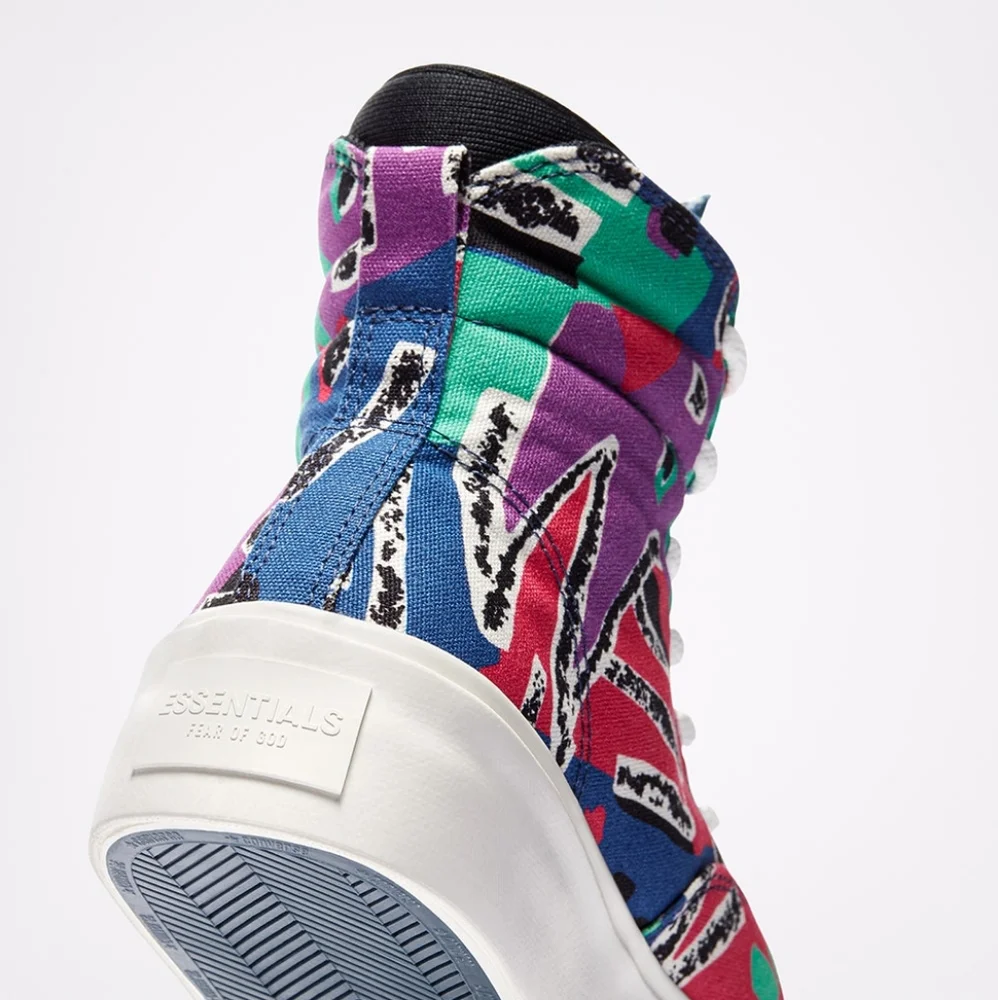 Converse x Fear of God Skipgrip 80s print high top trainers sneaker